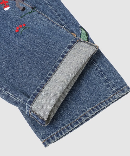 ジーンズ Hand-Embroidered Denim Pants メンズの画像