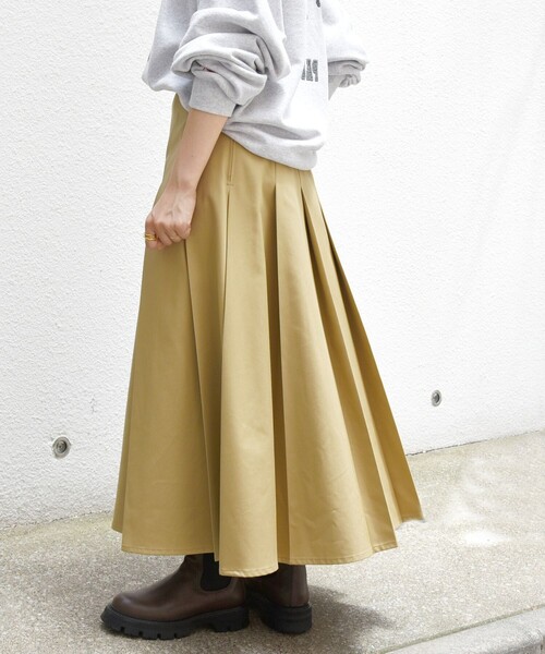 「SHIPS any」 ロングスカート ONE SIZE ネイビー レディース_画像5