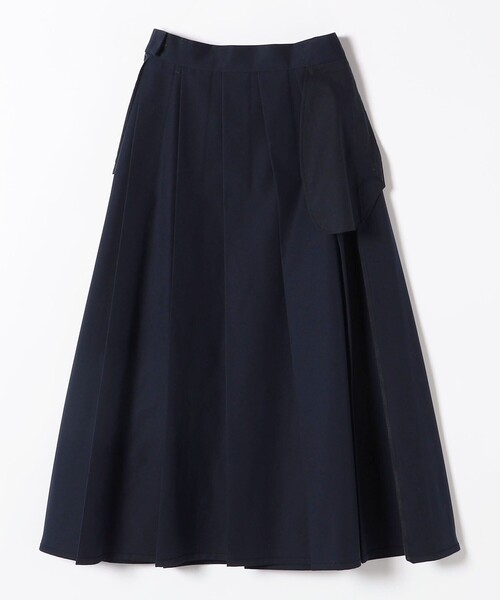 「SHIPS any」 ロングスカート ONE SIZE ネイビー レディース_画像6