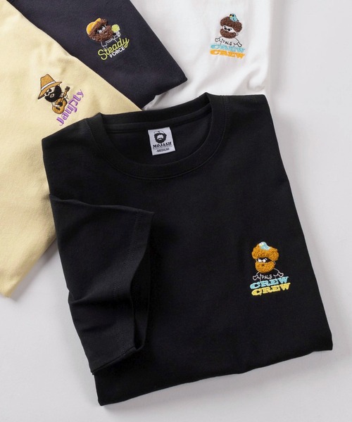 tシャツ 半袖 「84」ヒゲおじさん ワンポイント サガラ刺繍 クール
