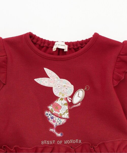 「sense of wonder」 「KIDS」長袖ワンピース 120cm レッド キッズ_画像3