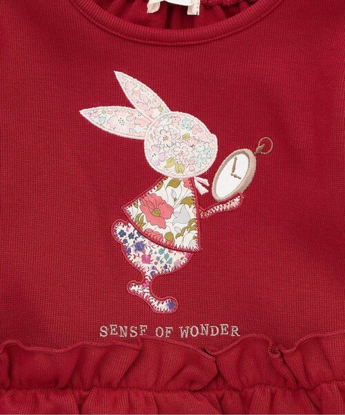 「sense of wonder」 「KIDS」長袖ワンピース 120cm レッド キッズ_画像6