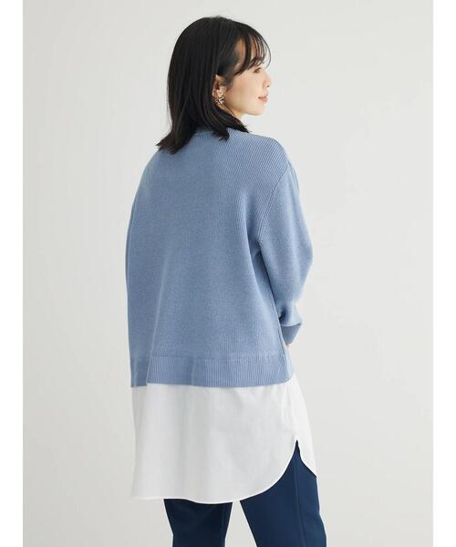 「Green Parks」 「chocol raffine robe」長袖ニット FREE ブルー レディース_画像8