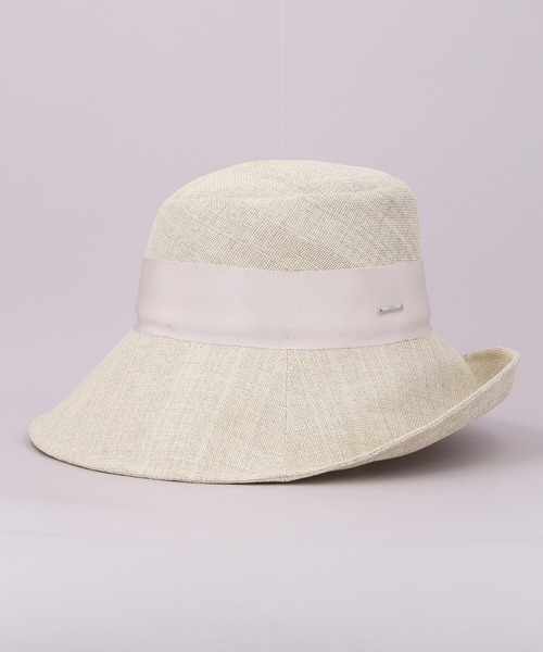 CA4LA レディース ハット ホワイト ワンサイズ 上品 UVカット CA4LA（カシラ） 帽子 ハット uvカット 紫外線カット レディース ONE