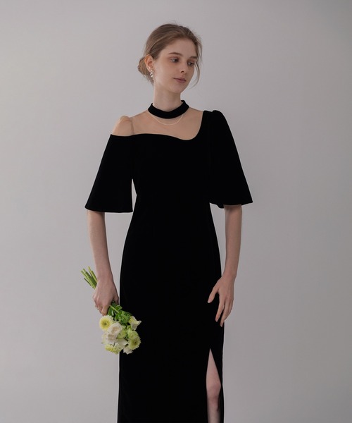 「Leja」 半袖ワンピース SMALL グレー レディース_画像2