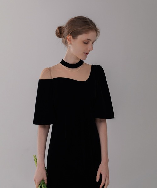「Leja」 半袖ワンピース SMALL グレー レディース_画像3
