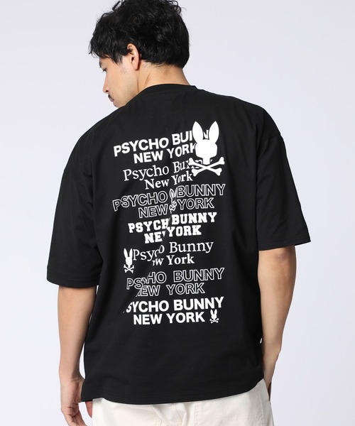 Psycho Bunny（サイコバニー） tシャツ 「WEB限定」ツアーTEE風 ロゴT