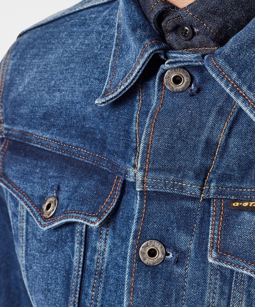 G-STAR RAW 「G-STAR」 デニムジャケット MEDIUM ダークインディゴ 