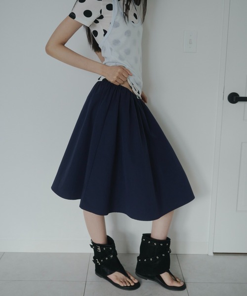 FEKETE（フェケテ） スカート ribbon flared skirt / リボンフレア