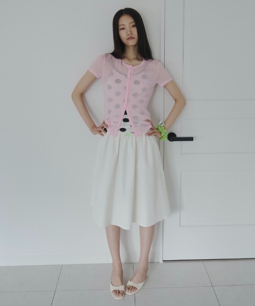 FEKETE（フェケテ） スカート ribbon flared skirt / リボンフレア