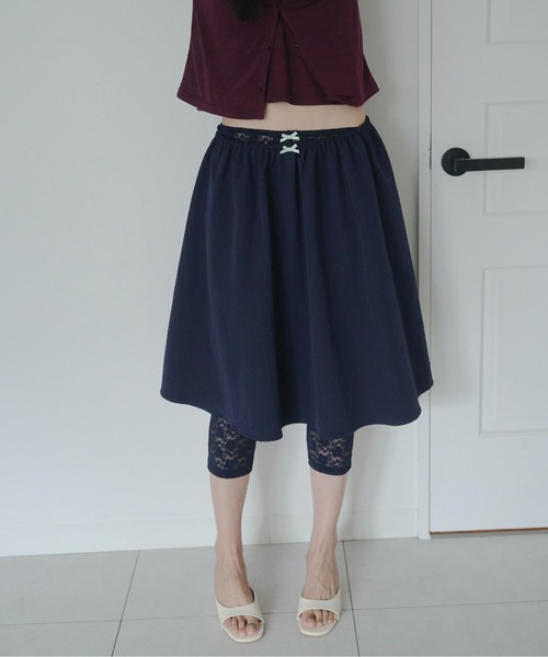 FEKETE（フェケテ） スカート ribbon flared skirt / リボンフレア