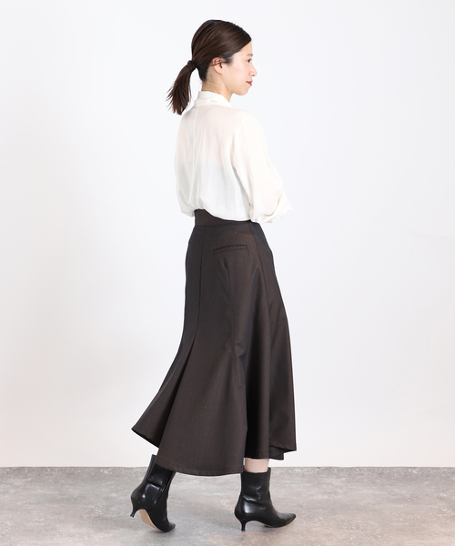 「VERMEIL par iena」 長袖ブラウス - ブルー レディース_画像5