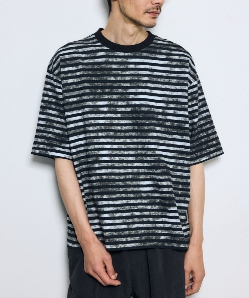 AZUL BY MOUSSY（アズールバイマウジー） tシャツ かすれボーダーT