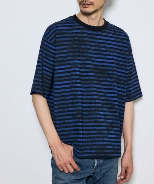 AZUL BY MOUSSY（アズールバイマウジー） tシャツ かすれボーダーT