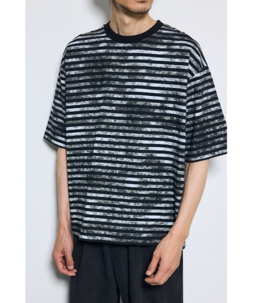AZUL BY MOUSSY（アズールバイマウジー） tシャツ かすれボーダーT