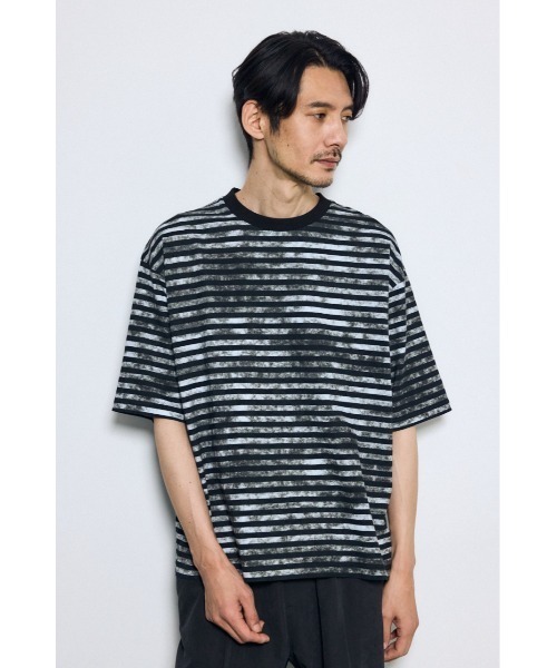 AZUL BY MOUSSY（アズールバイマウジー） tシャツ かすれボーダーT