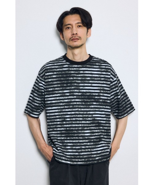AZUL BY MOUSSY（アズールバイマウジー） tシャツ かすれボーダーT