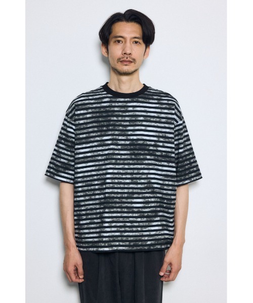 AZUL BY MOUSSY（アズールバイマウジー） tシャツ かすれボーダーT