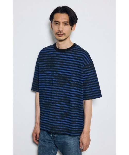 AZUL BY MOUSSY（アズールバイマウジー） tシャツ かすれボーダーT