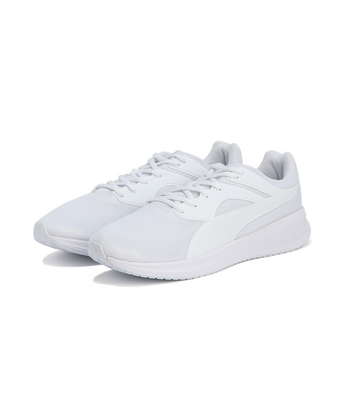 「PUMA」 ローカットスニーカー 24.5cm ブラック×ホワイト メンズ_画像2