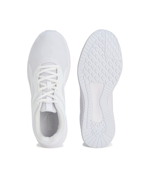 「PUMA」 ローカットスニーカー 24.5cm ブラック×ホワイト メンズ_画像4