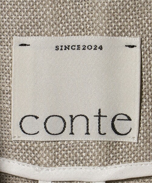 conte ジャケット テーラードジャケット 「conte」アサライク カラミ