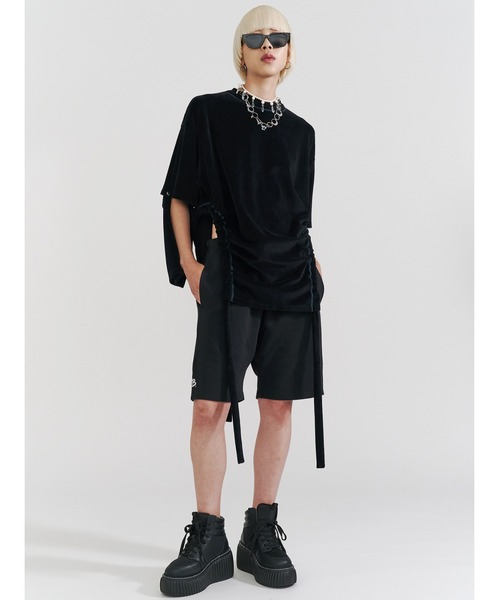 「PAMEO POSE」 ハーフパンツ SMALL グレー レディース_画像3