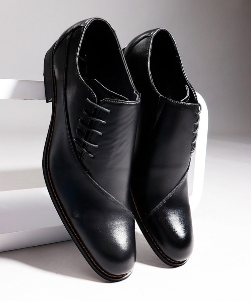 ZINC ビジネスシューズ 本革トラッドビジネス ローヒールドレス