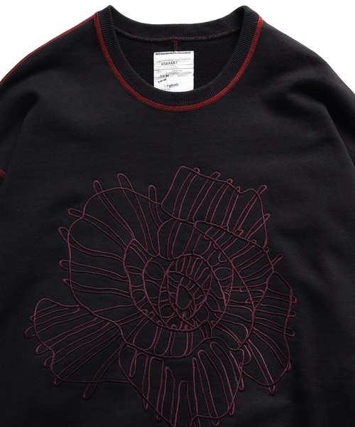 美品●STAMMBAUM PRINT SWEAT● PRINTED SOUVENIR SWEAT PANTS -San Francisco Collage- -BLACK- | IN