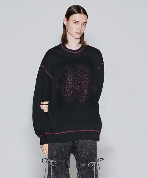 美品●STAMMBAUM PRINT SWEAT● 楽天市場】kha:ki カーキ プリント ダメージ スウェットシャツ