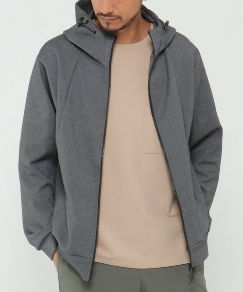 IKKA LOUNGE カーディガン テックストレッチZIPパーカー2 メンズ