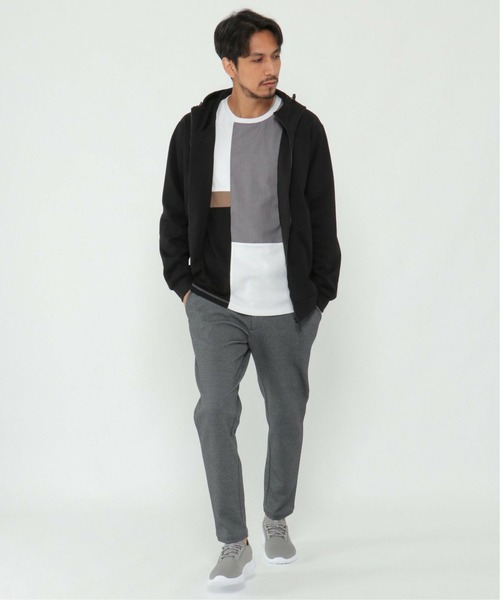 IKKA LOUNGE カーディガン テックストレッチZIPパーカー2 メンズ