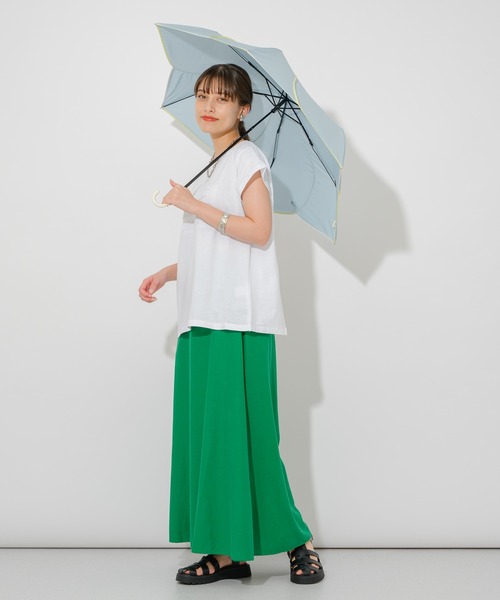 折りたたみ傘 because バイカラーパイピング はなびらミニ折り畳