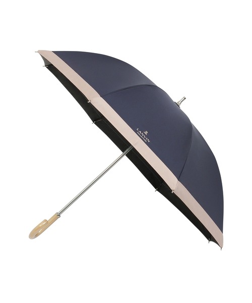 LANVIN COLLECTION 傘 遮光 遮熱 晴雨兼用日傘 長傘 グログランリボン