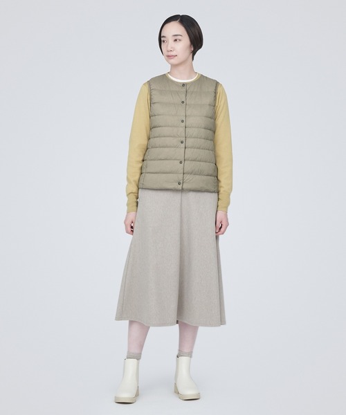 無印良品（MUJI） ダウンベスト ベスト 軽量ダウンノーカラーベスト