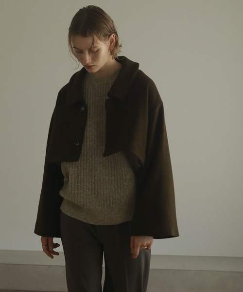 MANOF（マノフ） ステンカラーコート コート DEEP NECK 2WAY COAT