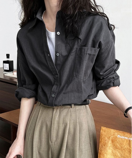 ブラウス シャツ 人柄シャツ レディース メンズ 人柄シャツ（シャツ/ブラウス）｜antiqua（アンティカ）の