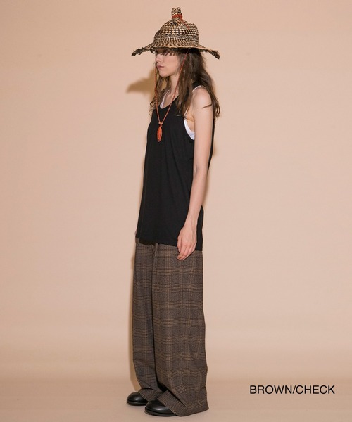 my beautiful landlet パンツ 「my landlet」COTTON TWEED TUCK