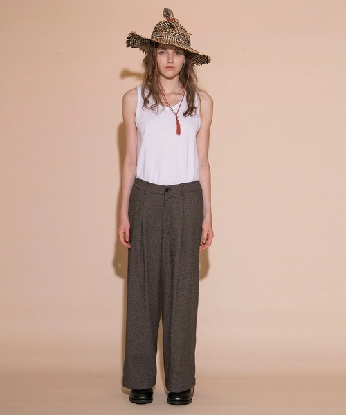 my beautiful landlet パンツ 「my landlet」COTTON TWEED TUCK