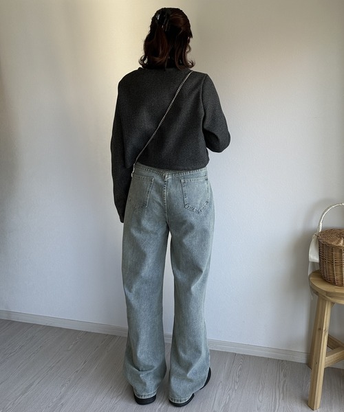 ジーンズ デニム デニムパンツ 「韓国ファッション春コーデに大活躍♪」パールデニムパンツ レディース | ブランド登録なし | 17