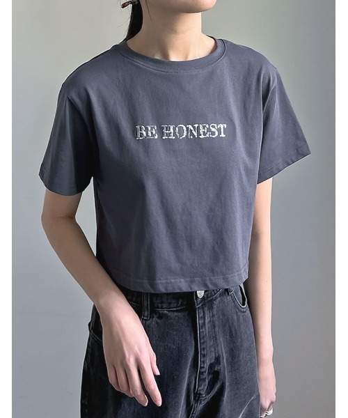 Re:EDIT tシャツ 「接触冷感」「UVカット」クロップド丈