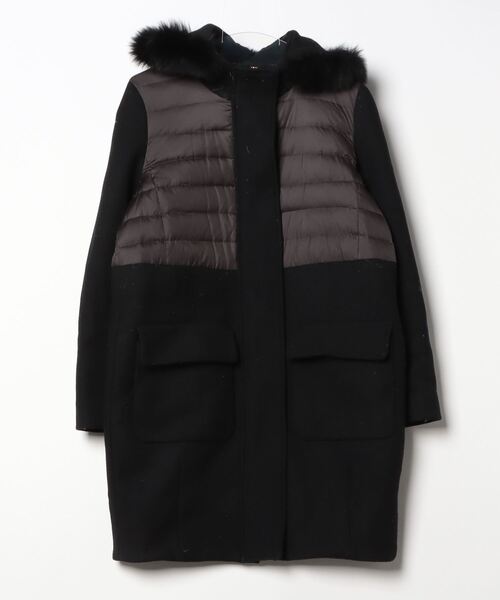 DOUBLE STANDARD CLOTHING」 ダウンコート FREE ブラック レディース 