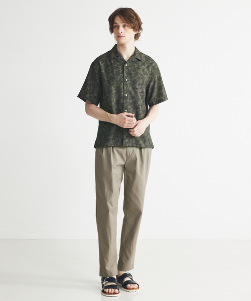 コムデギャルソン 半袖 シャツ 総柄 プリント コムデギャルソンCOMME des GARCONS ポリフロントバロック柄