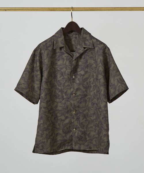 DESIGNWORKS シャツ 総柄プリント半袖シャツ メンズ : ZOZOTOWN