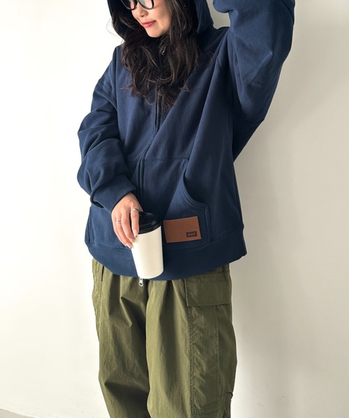 HUF パーカー HUF(ハフ)/オーバーサイズ サーマル ジップ