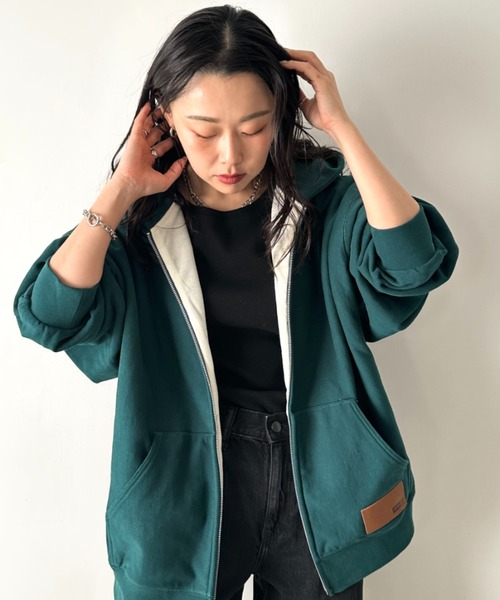 HUF パーカー HUF(ハフ)/オーバーサイズ サーマル ジップ