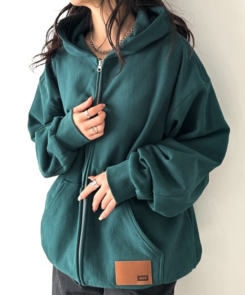関税込み♪【HUF】Carrington Thermal フリース ロゴ★パーカー Carrington Thermal Lined Fleece – HUF Worldwide