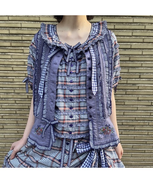 超人気の雑貨店 ピンクハウスティアードにぴったりのフリルトップス羽織り トップス