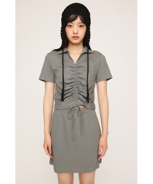 SLY ワンピース SHIRRING SKIPPER OP シャーリング スキッパー