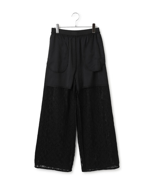 ADAM ET ROPE' パンツ レースラインパンツ レディース
